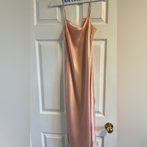 Aritzia Wilfred Square Neck Blush Dress - Picture 3 of 5